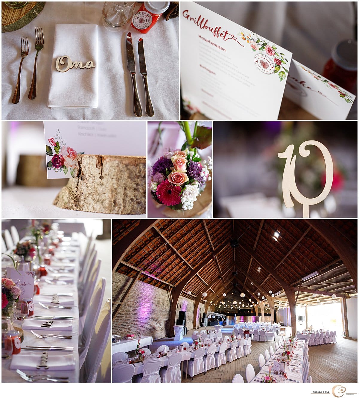 Hochzeit Scheune - Deko